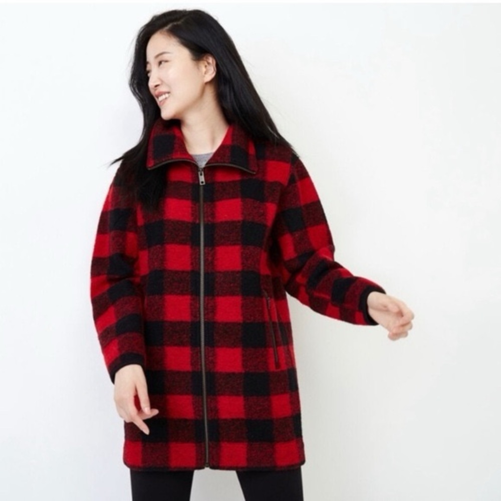 Roots Seymore Wool Red Buffalo Plaid Jacket